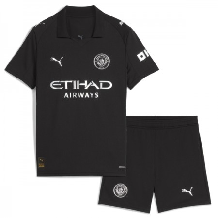 Camisolas Manchester City Criança 2º Equipamento Alternativa 2025-26 Manga Curta